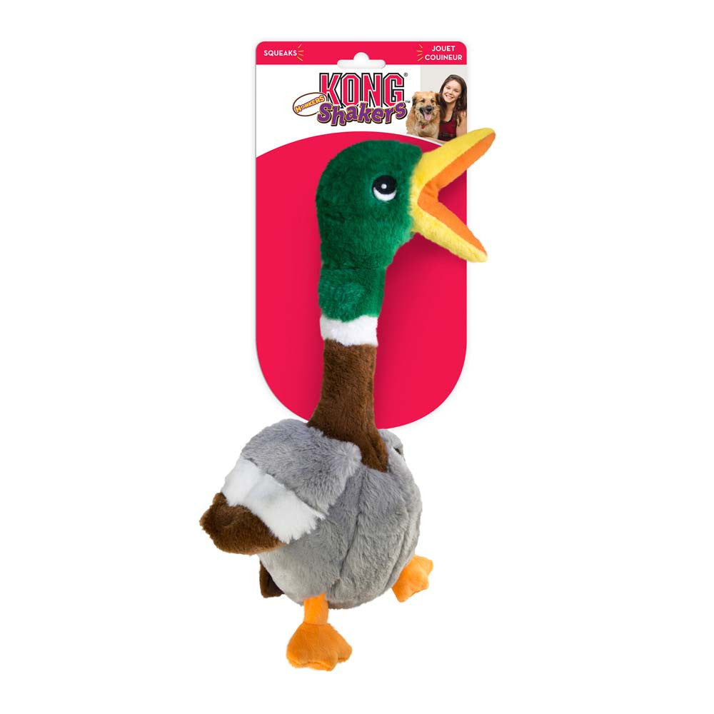 KONG Shakers Honkers Duck Dog Toy Multi-Color LG
