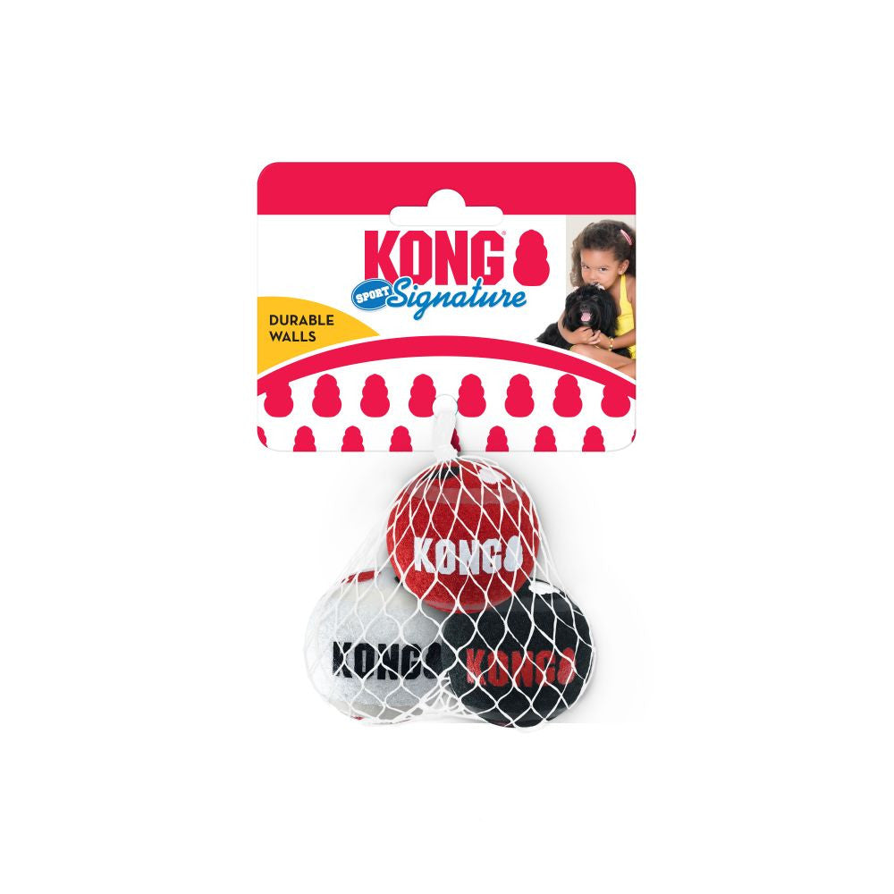 KONG Signature Sport Balls Dog Toy XS 3pk