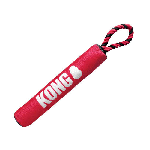 KONG Signature Stick with Rope Dog Toy Red MD