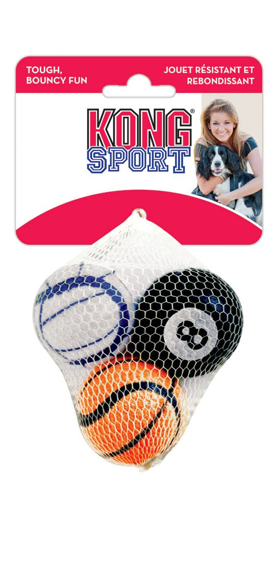 KONG Sport Balls Dog Toy Assorted 3pk MD