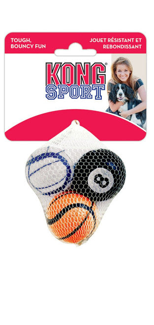 KONG Sport Balls Dog Toy Assorted 3pk SM