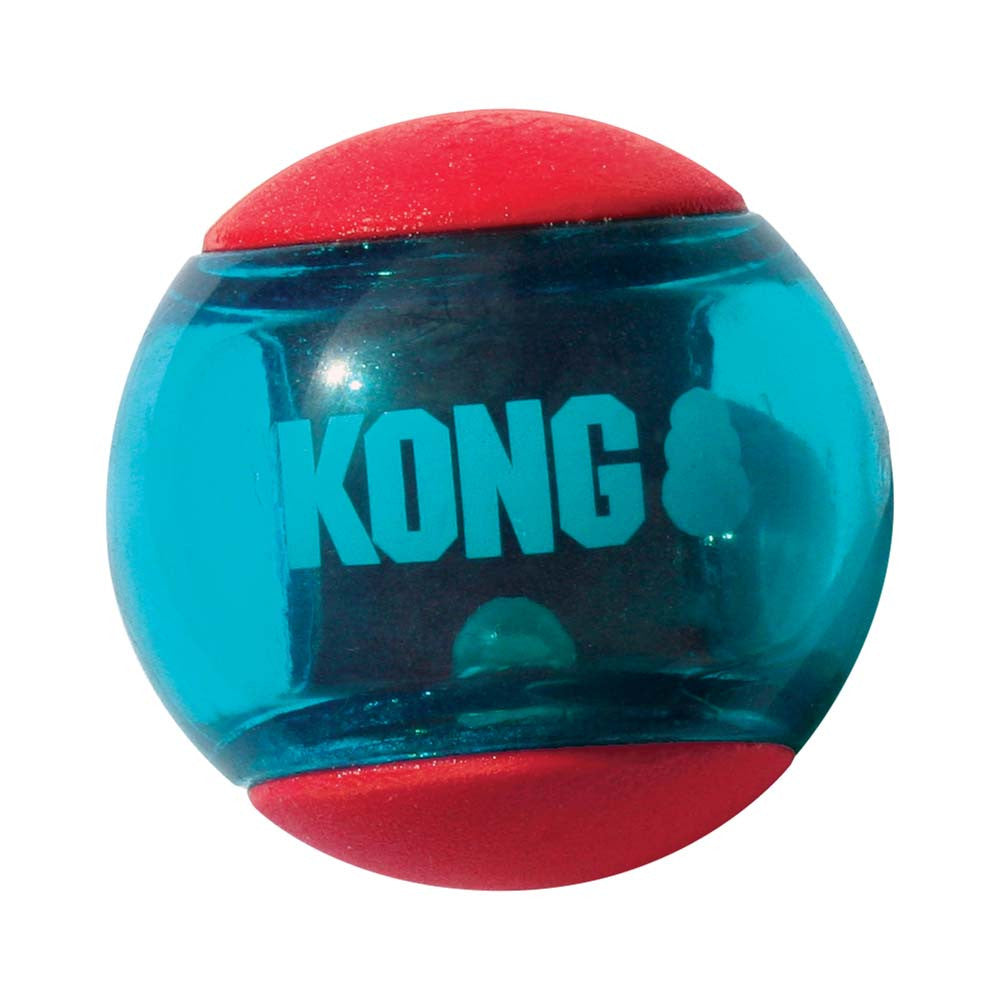 KONG Squeezz Action Ball Dog Toy Red MD