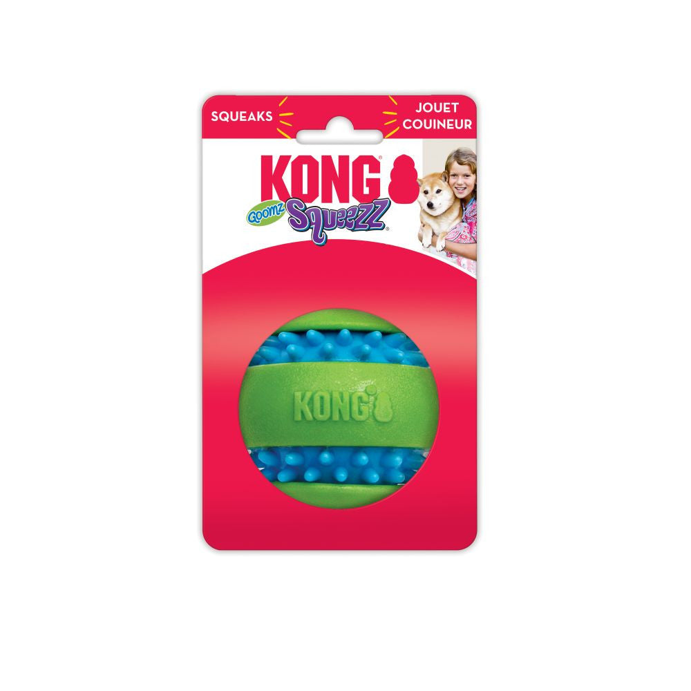 Squeezz KONG Squeezz Goomz Ball Dog Toy Large 035585495088 – Pets Warehouse