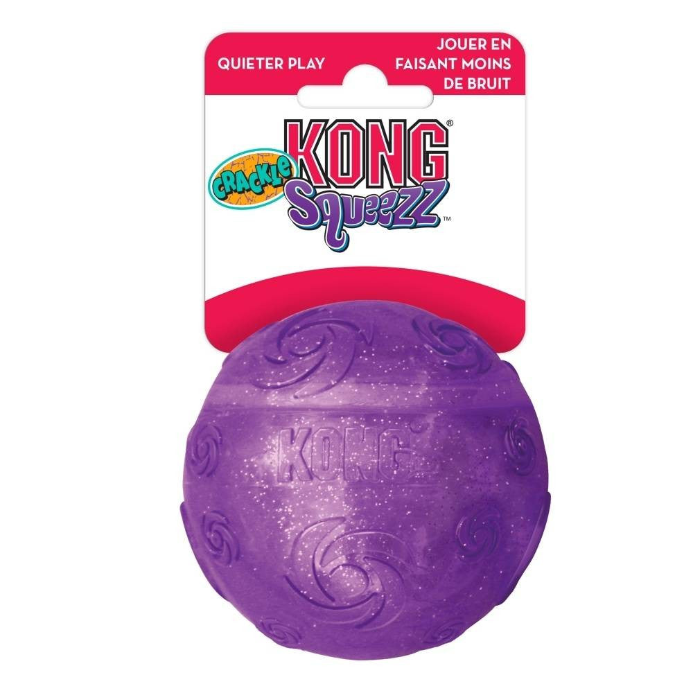 KONG Squeezz Large Crackle Ball {L+A} 292931 035585323015