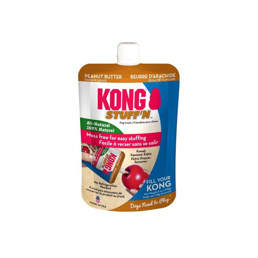 KONG Stuff'N Dog Treat Paste Pouch Peanut Butter 6oz