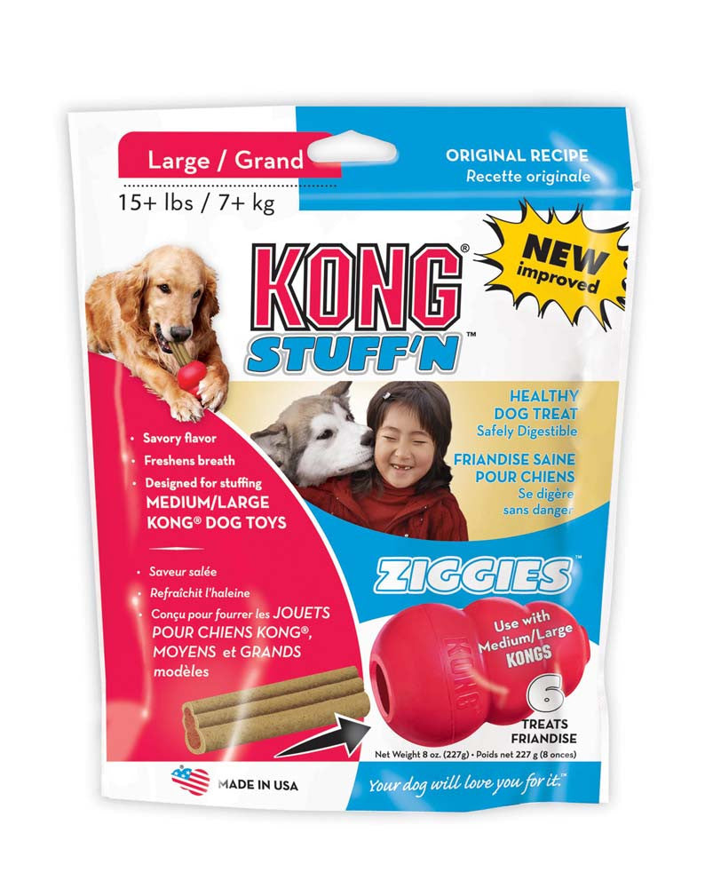 KONG Stuff'N Ziggies Dog Treat 8oz LG