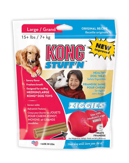 KONG Stuff’N Ziggies Dog Treat 8oz LG