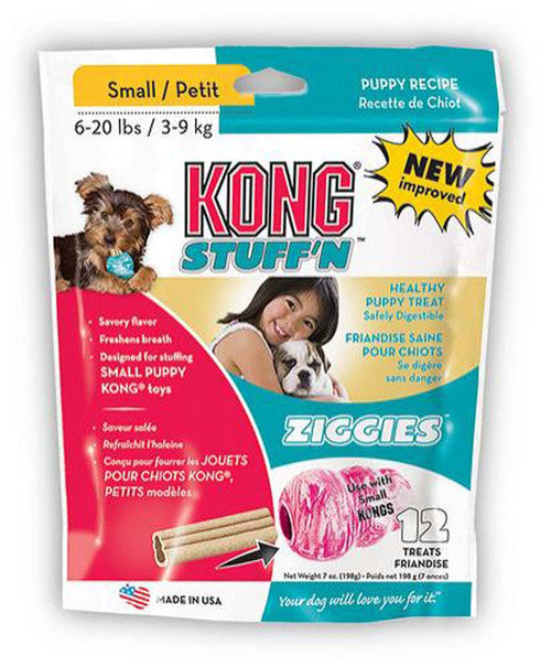 KONG Stuff’N Ziggies Puppy Treat 7oz 12ct SM - Dog