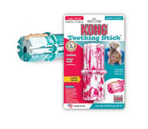 KONG Teething Stick Puppy Toy Assorted LG - Dog