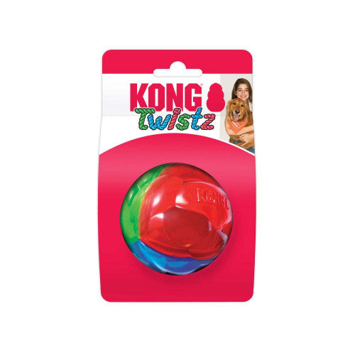 KONG Twistz Ball Dog Toy Multi - Color LG