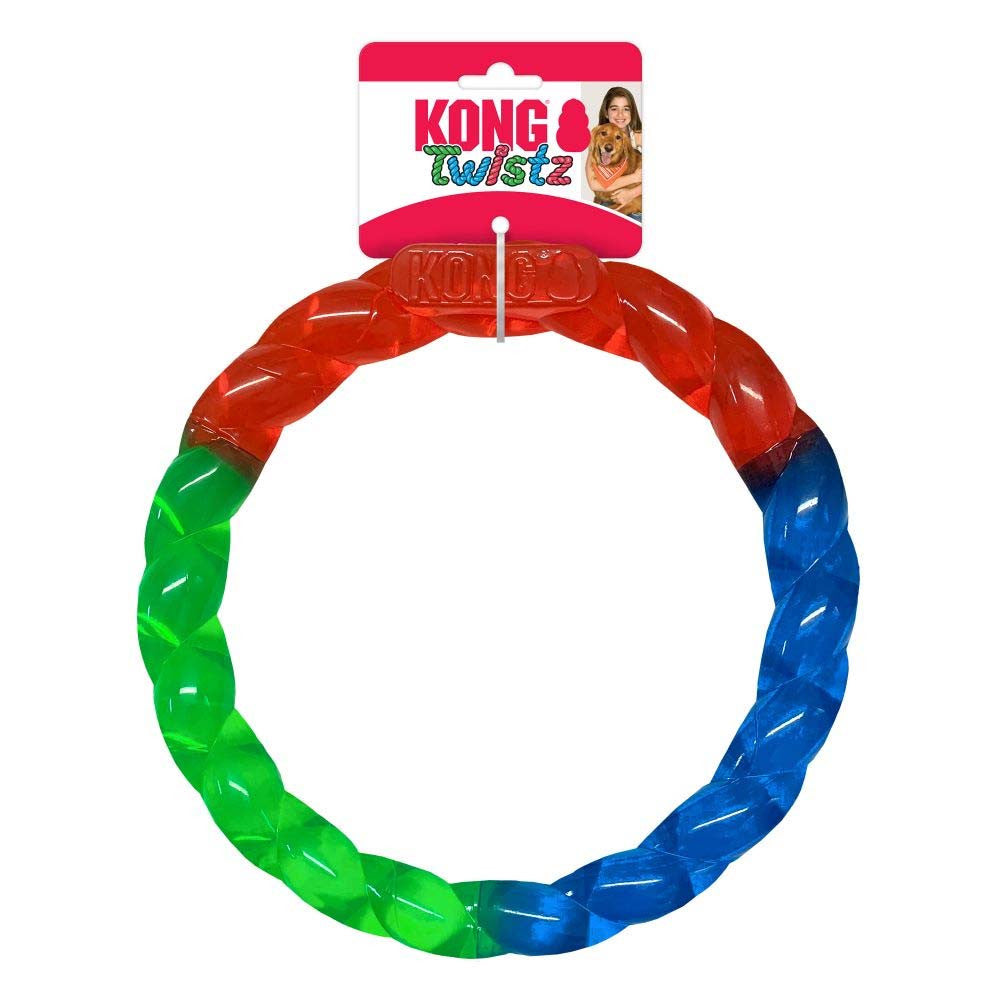 KONG Twistz Ring Dog Toy Multi-Color SM