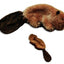 KONG Unstuffed Dog Toy Beaver with Squeaker SM