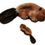 KONG Unstuffed Dog Toy Beaver with Squeaker SM