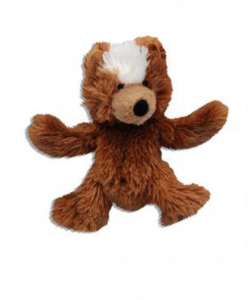 KONG Unstuffed Dog Toy Teddy Bear with Squeaker MD