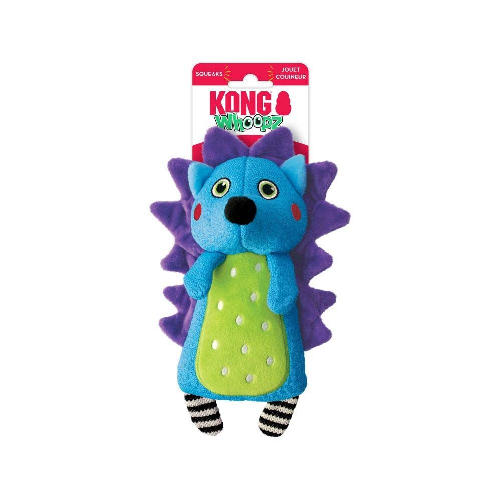 KONG Whoopz Hedgehog Dog Toy Blue SM