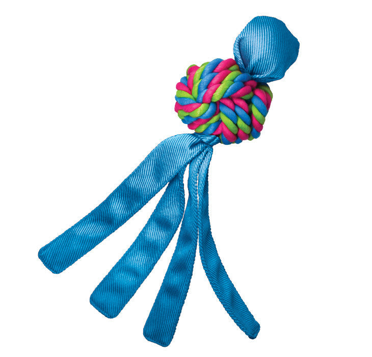 KONG Wubba Weave Twist-Knot Dog Toy Assorted LG