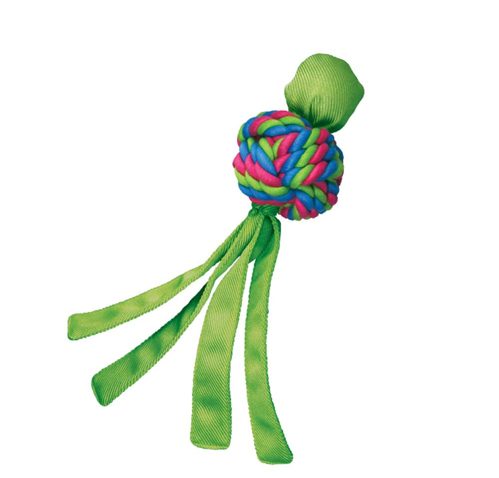KONG Wubba Weave Twist-Knot Dog Toy Assorted SM