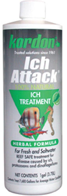 Kordon Ich Attack 100% Natural Treatment 16 fl. oz - Aquarium
