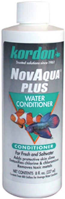Kordon NovAqua Plus Water Conditioner & Dechlorinator 8 fl. oz - Aquarium