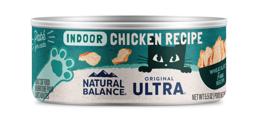 Natural Balance Pet Foods Original Ultra Indoor Canned Cat Food Chicken - 24pk/5.5 oz