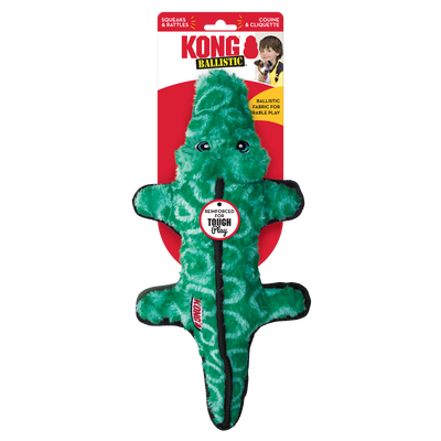 KONG Ballistic Dog Toy Alligator Medium/Large 035585503059