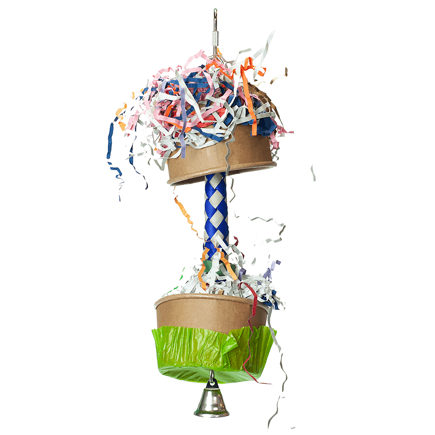 A & E Cages Happy Beaks Foraging Cupcake Bird Toy 644472012194