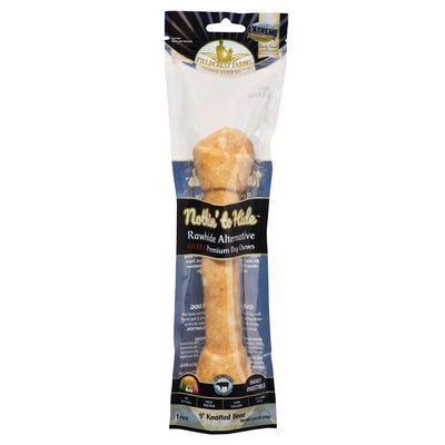 Fieldcrest Farms Nothin' To Hide Ultra Knotted Bone Dog Treat Beef 9 in 810002633058
