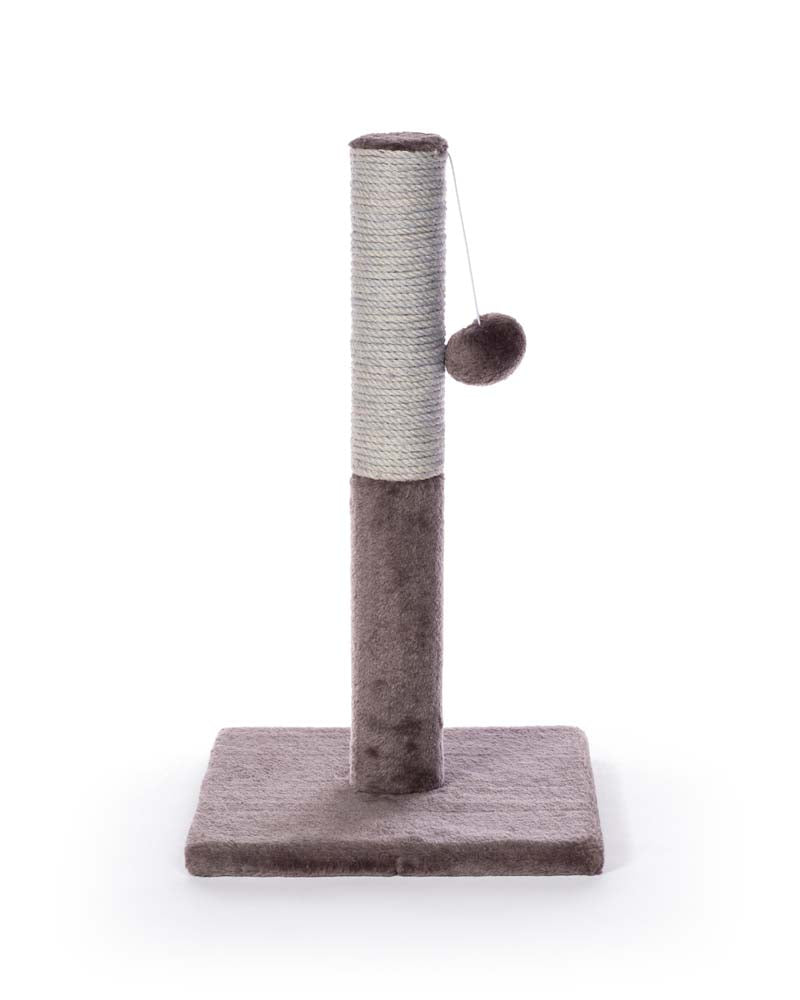 Prevue Pet Products Play & Scratch Toy Post Plush Cat Furniture Brown 20.5 in 048081071519