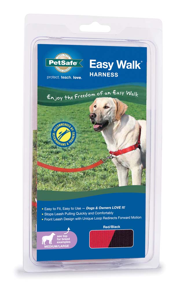 PetSafe Easy Walk Dog Harness Black/Red Medium/Large 759023073446