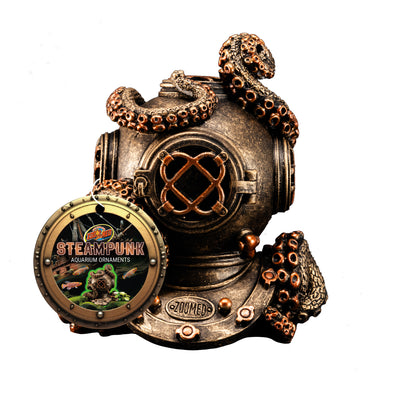 Zoo Med Steampunk Ornament Dive Helmet 097612033168