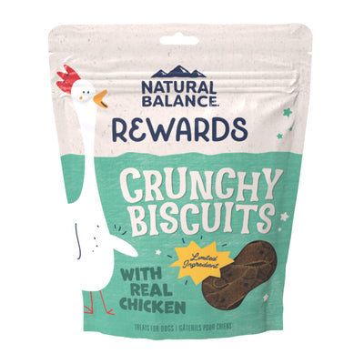 Natural Balance Pet Foods Rewards Crunchy Biscuits Dog Treats Chicken 14oz