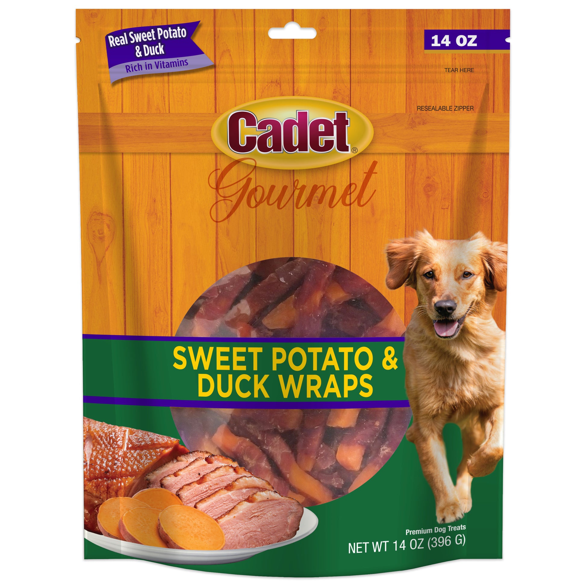 Cadet Gourmet Sweet Potato & Duck Wrapped Dog Treats Duck & Sweet Potato 14 oz 768303013089