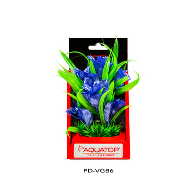 Aquatop Vibrant Garden Plant Blue 6 in 810074880251
