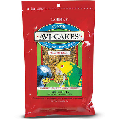 Lafeber Company Classic Avi - Cakes Parrot Treat 12oz - Bird