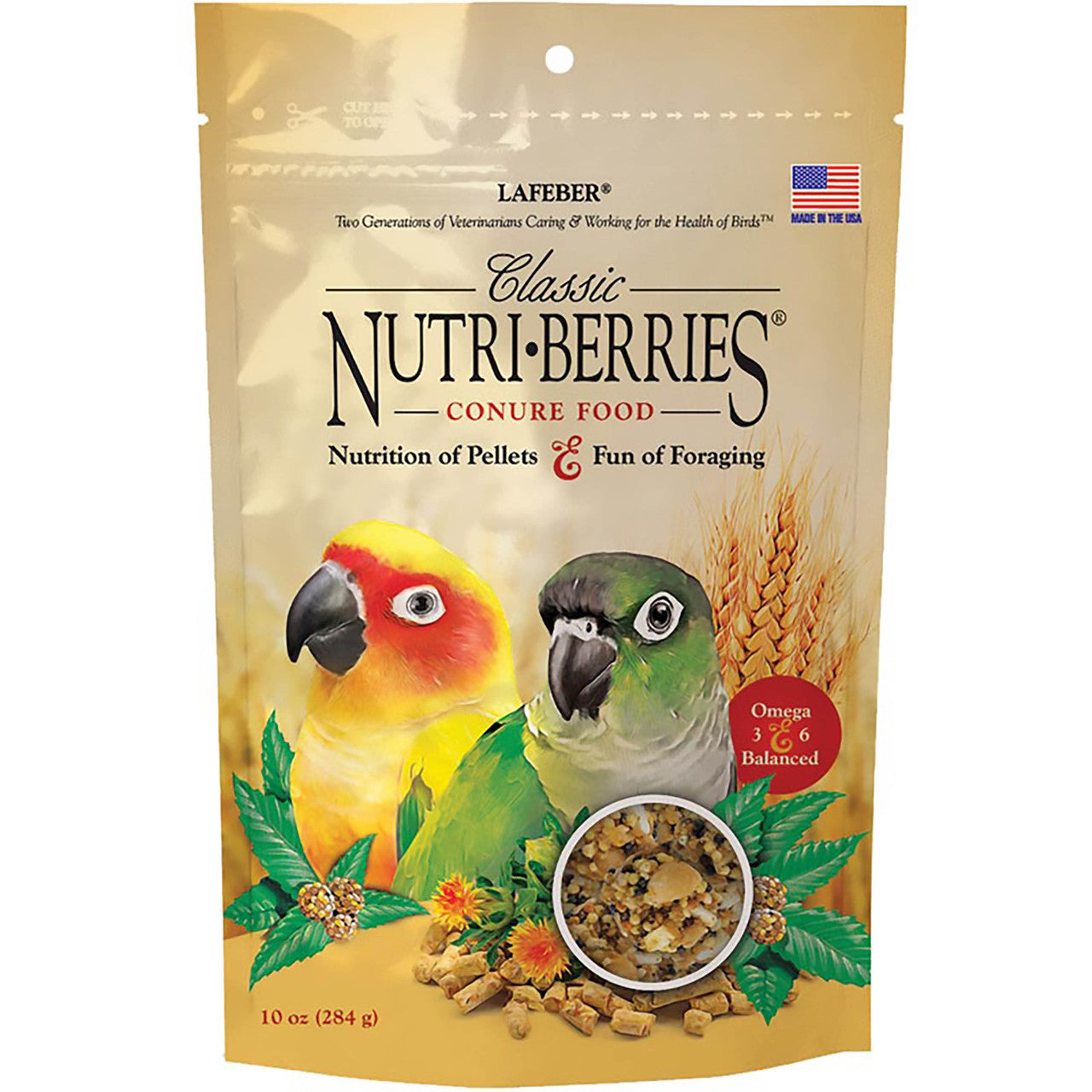 Lafeber Company Classic Nutri-Berries Conure Bird Food 10oz