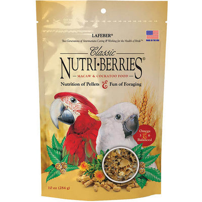 Lafeber Company Classic Nutri - Berries Macaw & Cockatoo Food 10oz - Bird