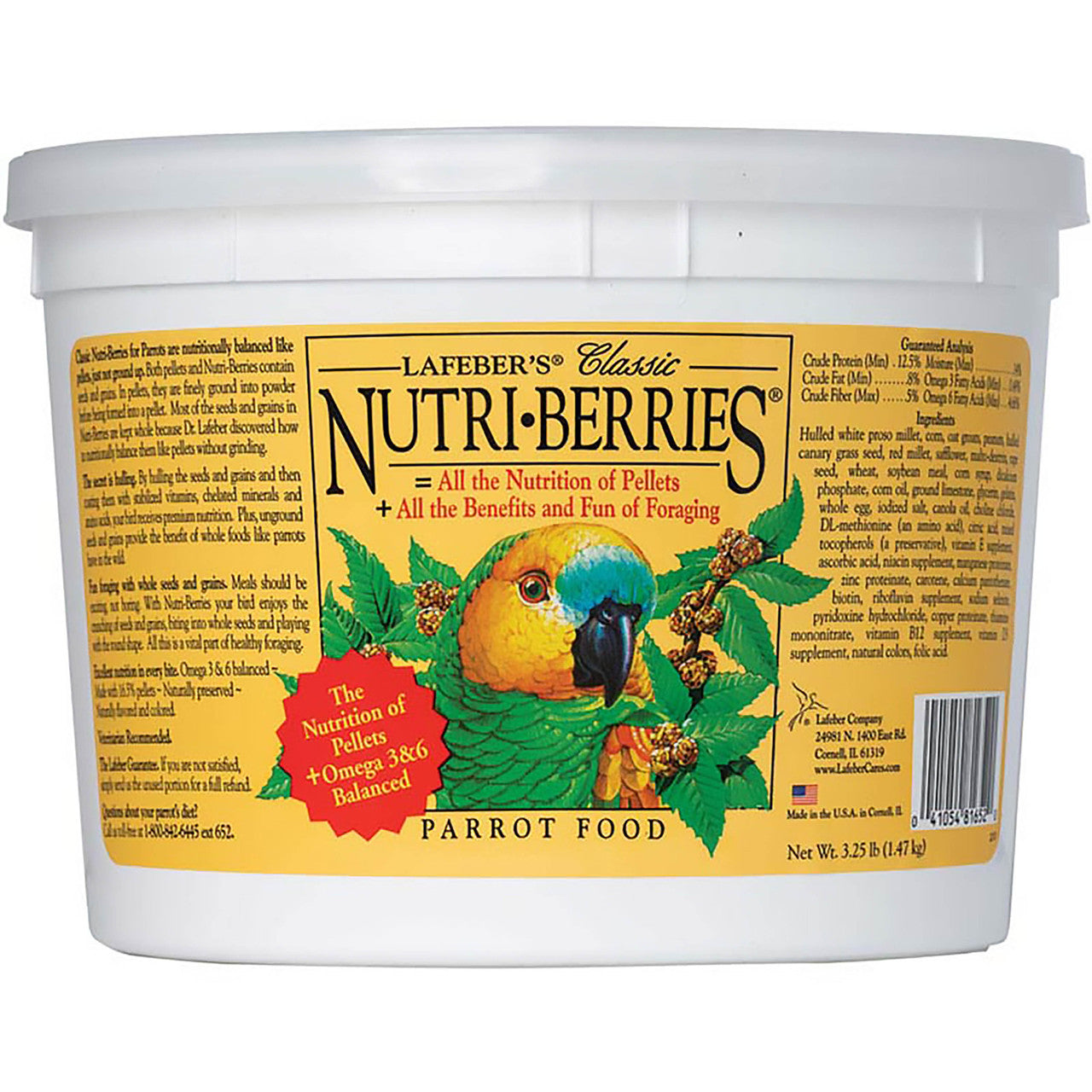 Lafeber Company Classic Nutri-Berries Parrot Food 3.25lb