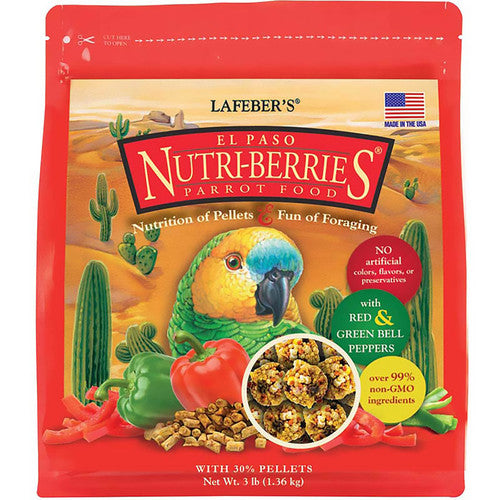 Lafeber Company El Paso Nutri - Berries Parrot Food 3lb - Bird