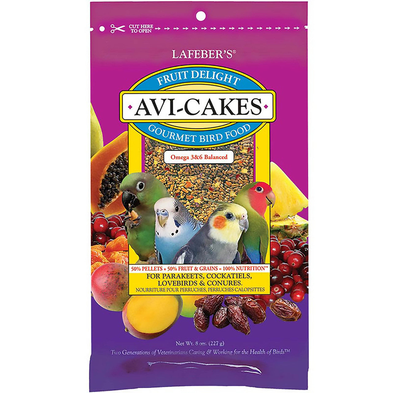 Lafeber Company Fruit Delight Avi-Cakes Small Birds Treat 8oz