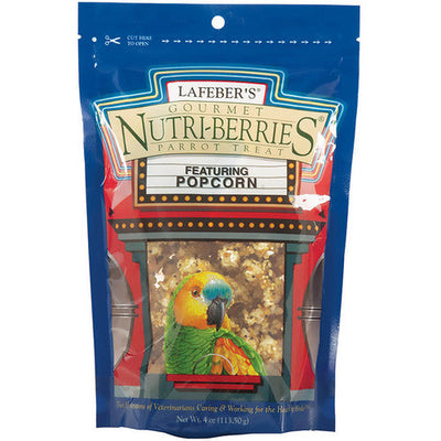 Lafeber Company Nutri - Berries Popcorn Parrot Treat 4oz - Bird