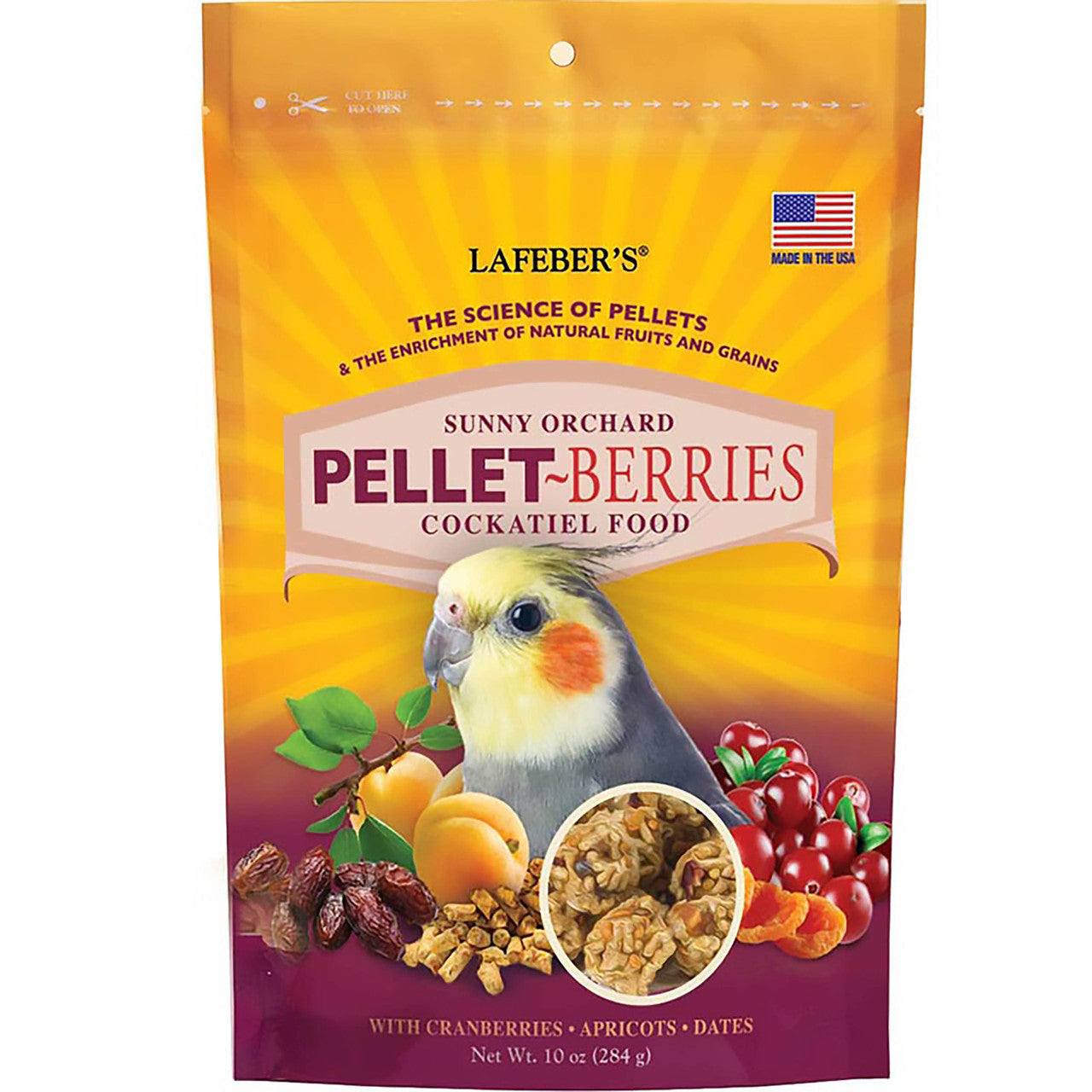 Lafeber Company Pellet-Berries Sunny Orchard Cockatiel Food 10oz