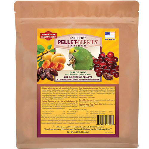 Lafeber Company Pellet - Berries Sunny Orchard Parrot Food 2.75lb - Bird