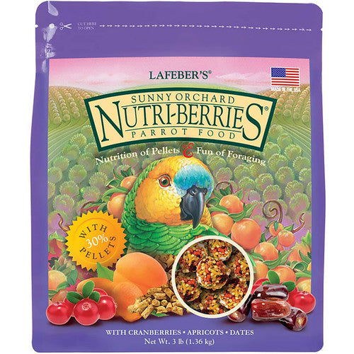 Lafeber Company Sunny Orchard Nutri - Berries Parrot Food 3lb - Bird