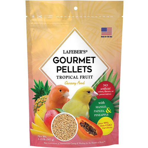 Lafeber Company Tropical Fruit Gourmet Pellets Canary Bird Food 1.25lb