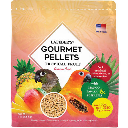 Lafeber Company Tropical Fruit Gourmet Pellets Conure Bird Food 4lb