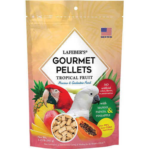Lafeber Company Tropical Fruit Gourmet Pellets Macaw Bird Food 1.25lb