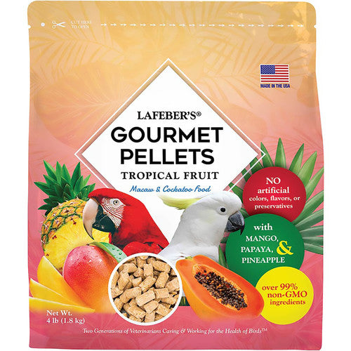 Lafeber Company Tropical Fruit Gourmet Pellets Macaw Bird Food 4lb