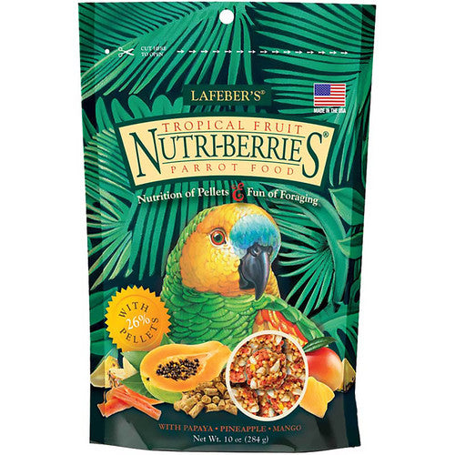 Lafeber Company Tropical Fruit Nutri - Berries Parrot Food 10oz - Bird
