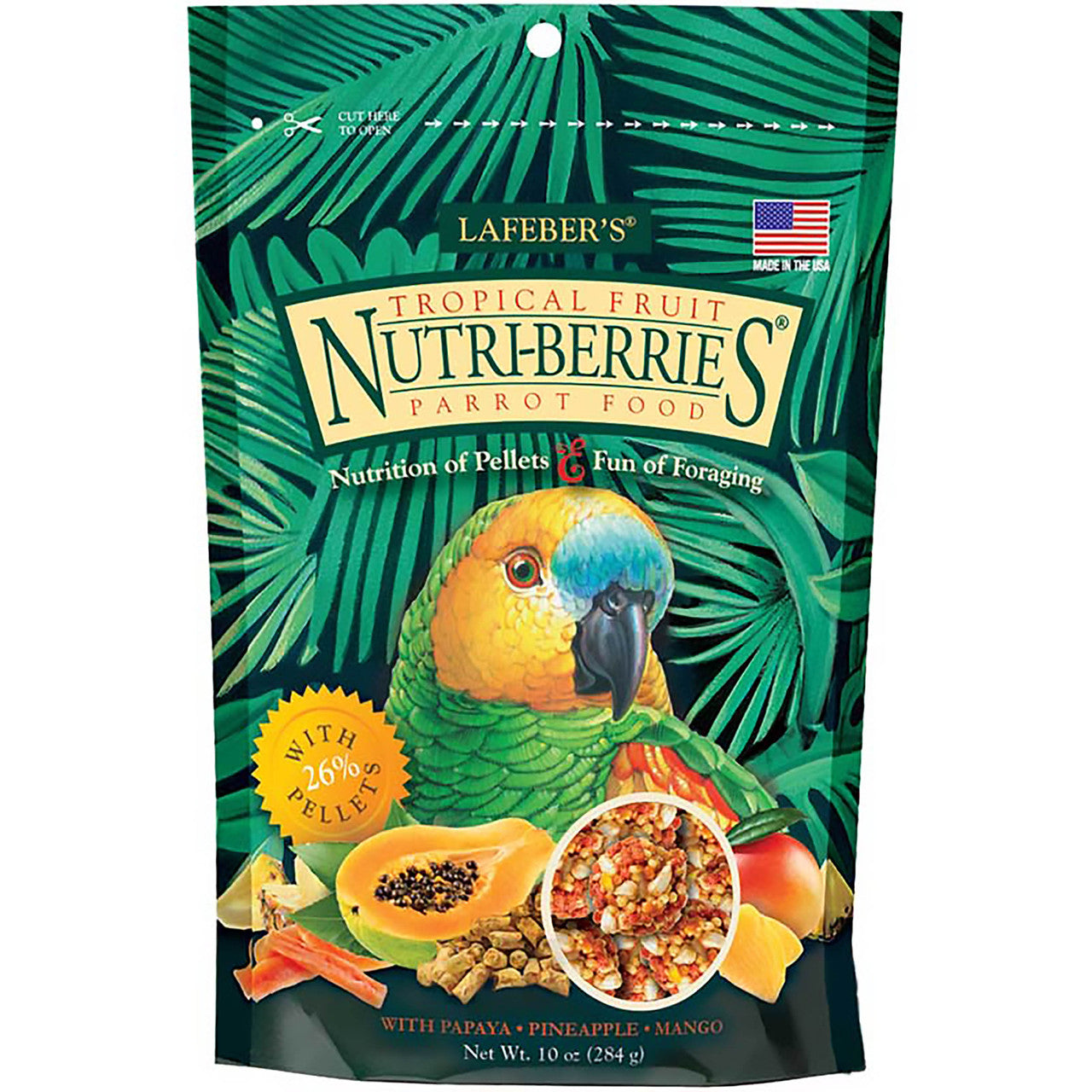 Lafeber Company Tropical Fruit Nutri-Berries Parrot Food 10oz