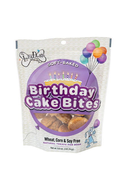 Lazy Dog Cookie Birthday Cake Bites 5 oz